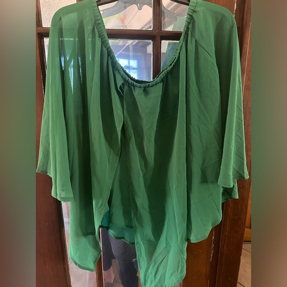 Off the shoulder sheer blouse - Picture 2 of 5